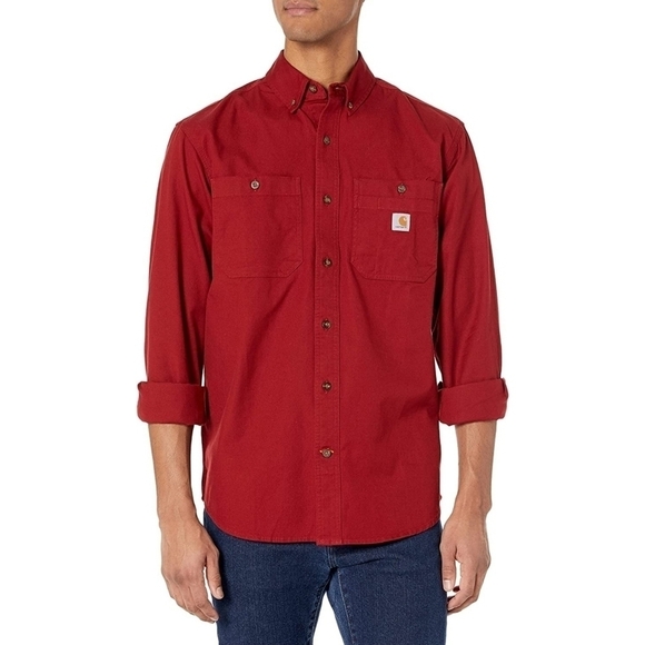Carhartt Men's Rugged Flex Long Sleeve Work Shirt - Picture 1 of 13